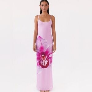 Peppermayo Pink Orchid Maxi Dress (Bad News Mesh Maxi Dress)